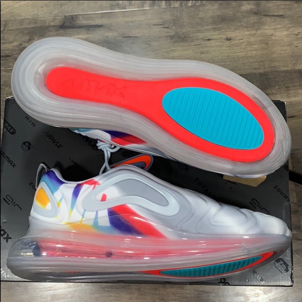 NIKE AIR MAX 720 Wolf Grey/Teal Nebula - Picture 14 of 16